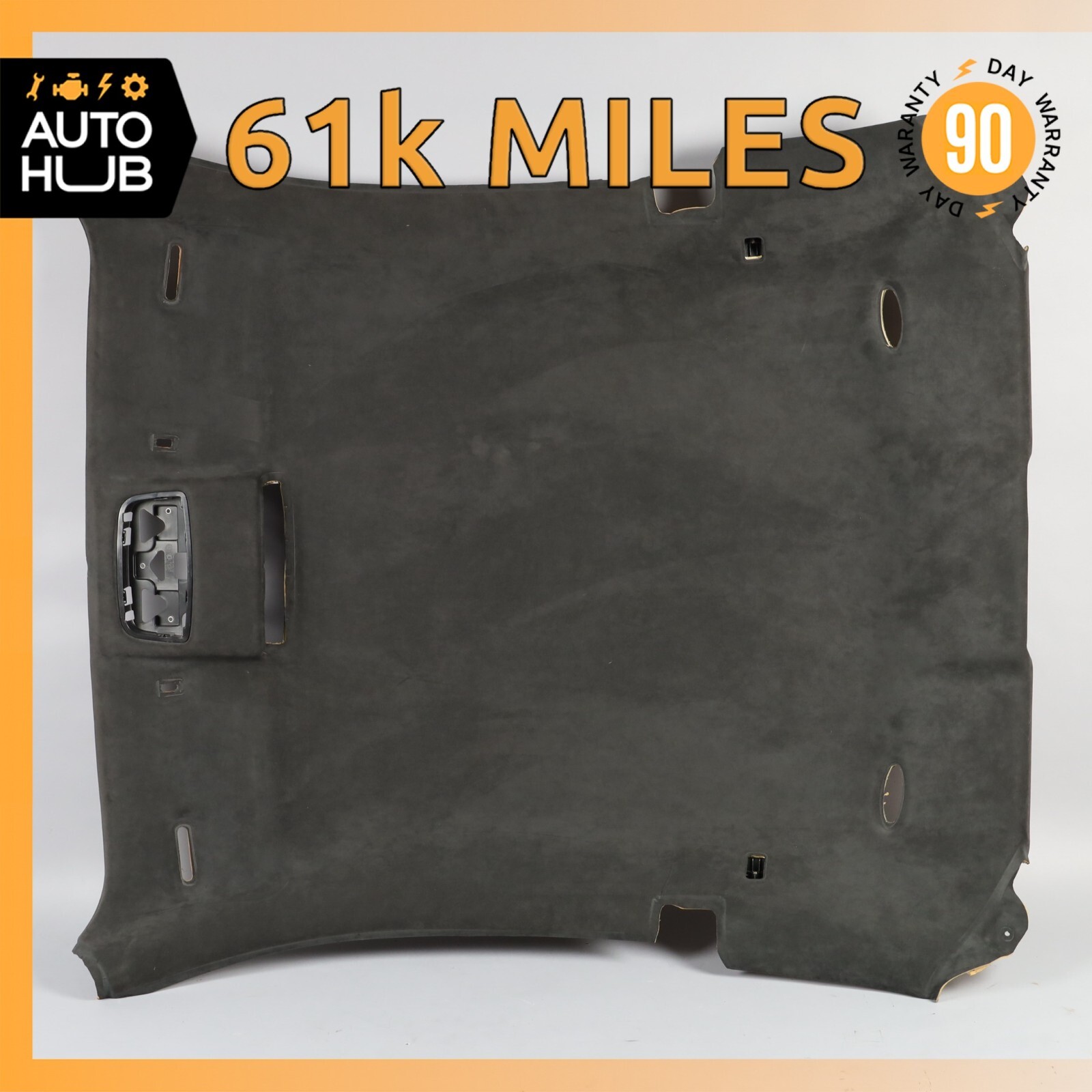 08-18 Maserati GranTurismo M145 Hardtop Headliner Cover Roof Trim Suede OEM 61k