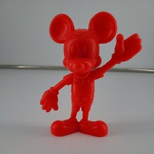 Walt Disney Mickey Mouse Marx 1971 Plastic Red Figurine