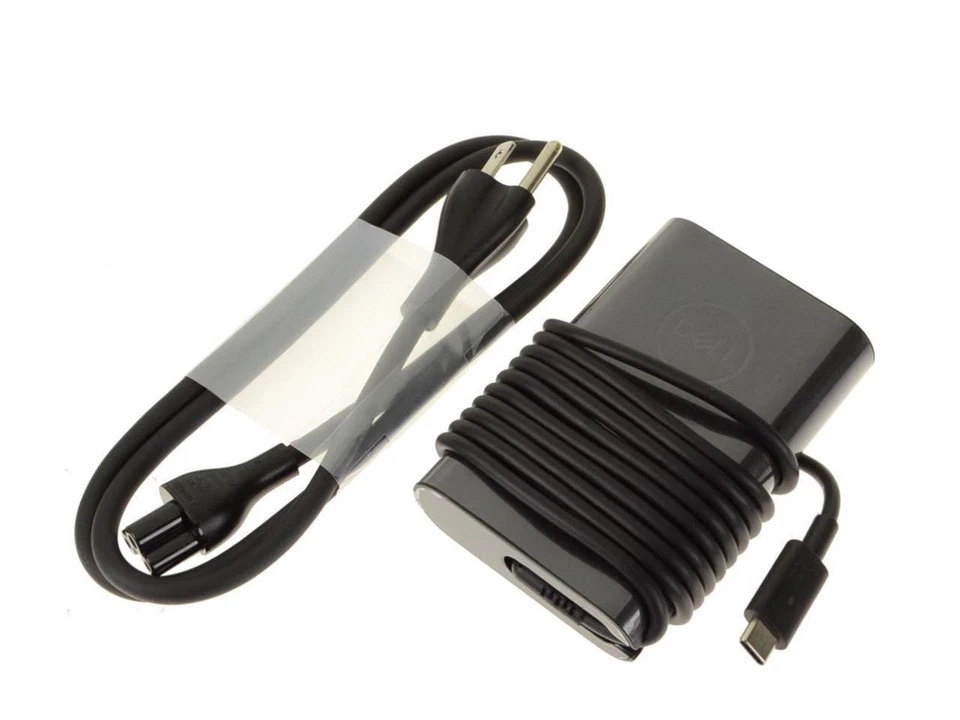 Dell Laptop Charger 65W Watt USB Type C AC Power Adapter With Power Cord New - Image 4 of 4