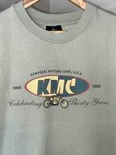 Vintage Kawasaki Motors Motorcycle Shirt Men’s Large Usa Made 1996 Single Stitch