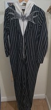 Disney The Nightmare Before Christmas Jack Skellington Zipup Bodysuit Small 4/6