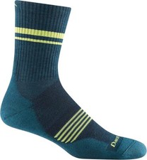 Darn Tough 1118 Dark Teal Men's Element Micro Crew Lightweight Running Sock Cush