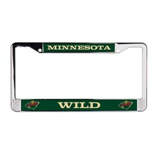 Minnesota Wild NHL 3D Polyurethane Chrome License Plate Frame for Car-Truck-SUV