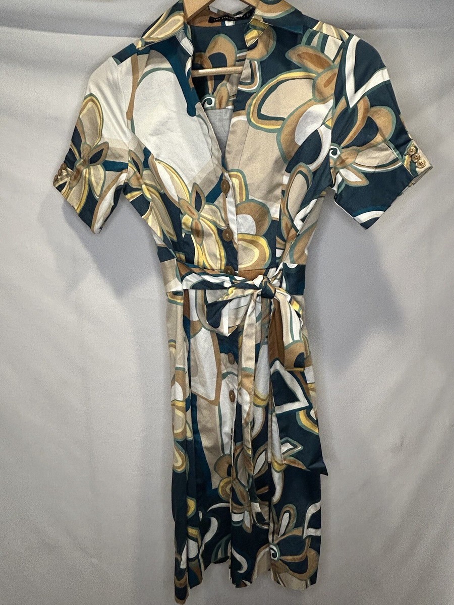 Vintage The Limited Shirt Dress Size 2 Floral Paisley Boho Vintage The Limited Shirt Dress Size 2 Floral Paisley Boho