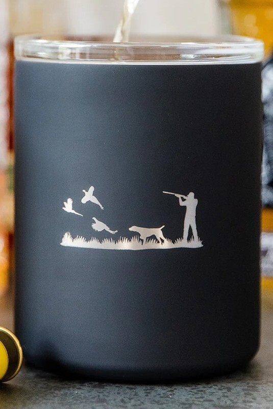 Vinglacé Limited Edition Bird Hunter Insulated Lowball Whiskey Glass $50 