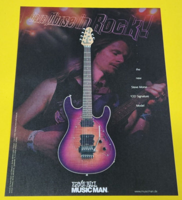 18. Ernie Ball Music Man Guitar Gitarre / Steve Morse Werbung advertising
