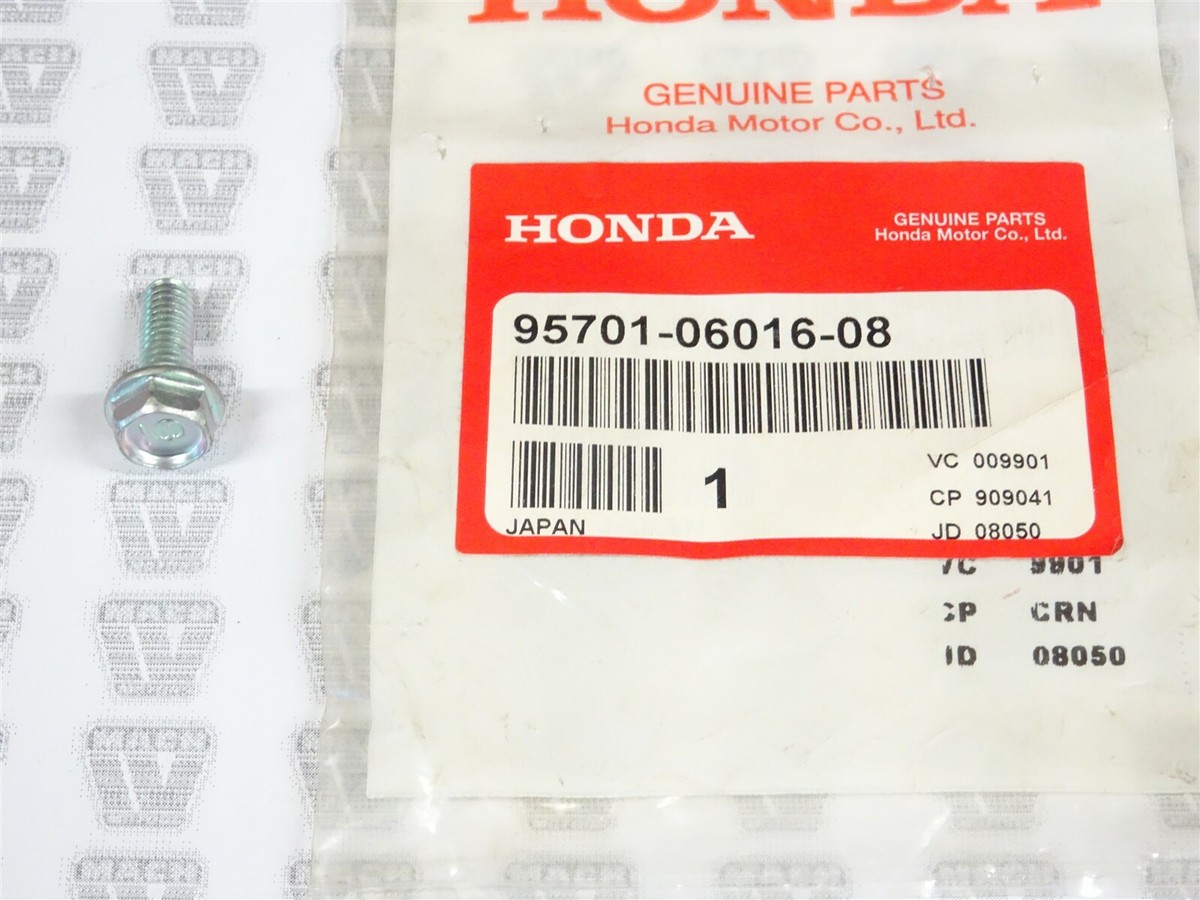 Honda NOS NEW 95701-06016-08 Flange Bolt 6x16 ATC CB GL NS VTX XL