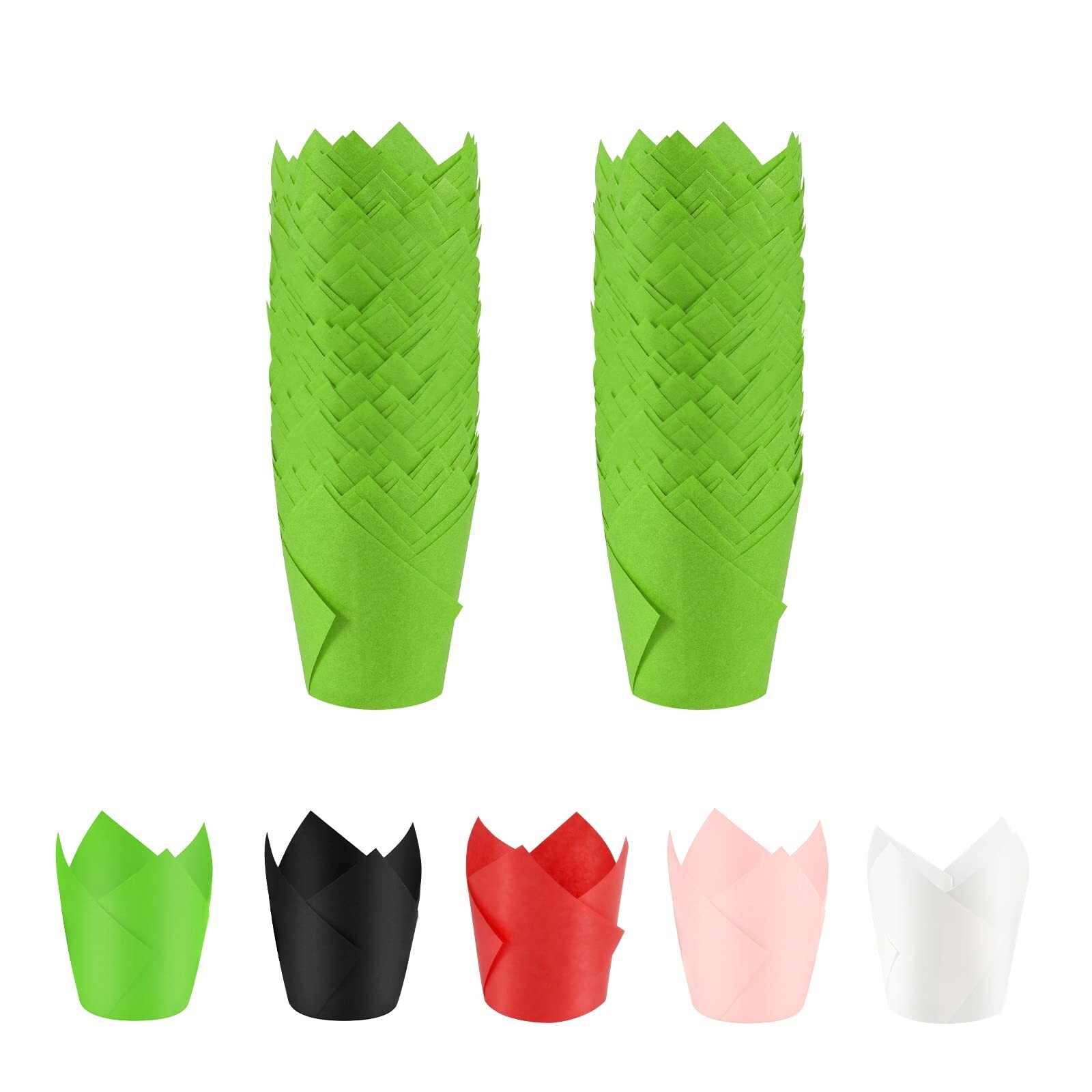 Tulip Cupcake Liners 100-Count Baking Cups Standard Tulip Muffin Cupcake Natu...