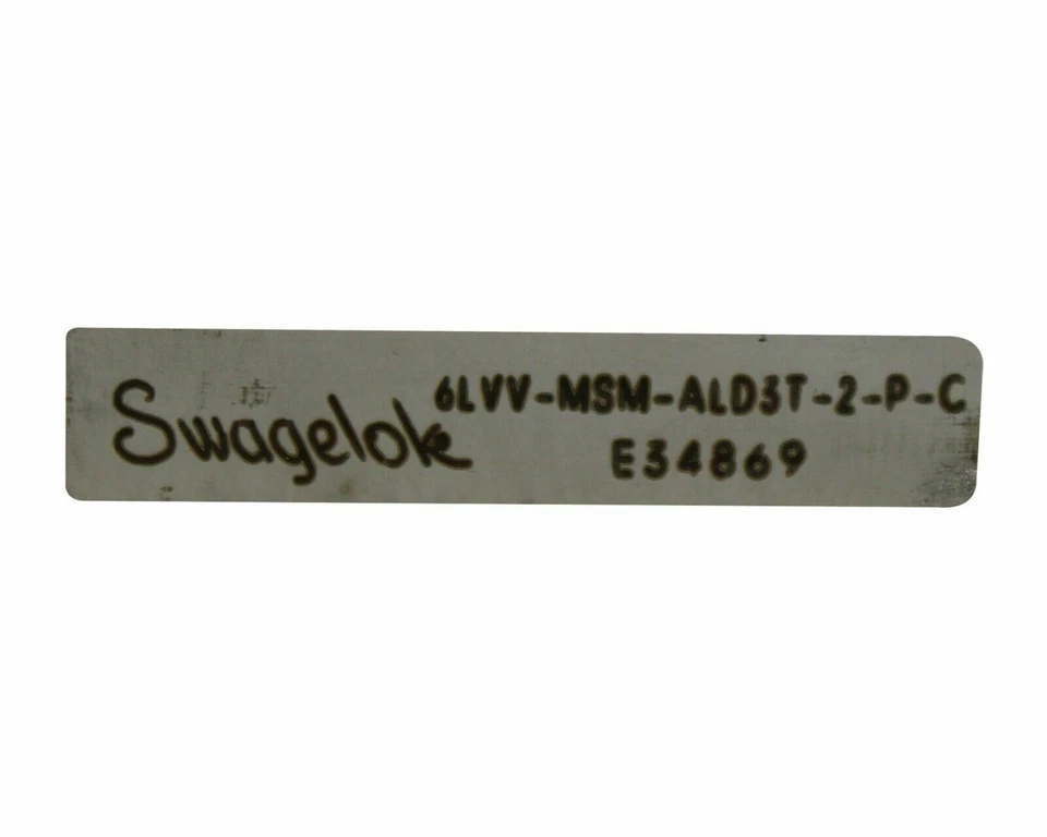 SWAGELOK DIAPHRAGM VALVE 50 PSIG 6LVV-MSM-AID3T-2-P-C - Image 2 of 3