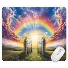 Rainbow Heavenly Computer Non Slip Custom Mouse Pad
