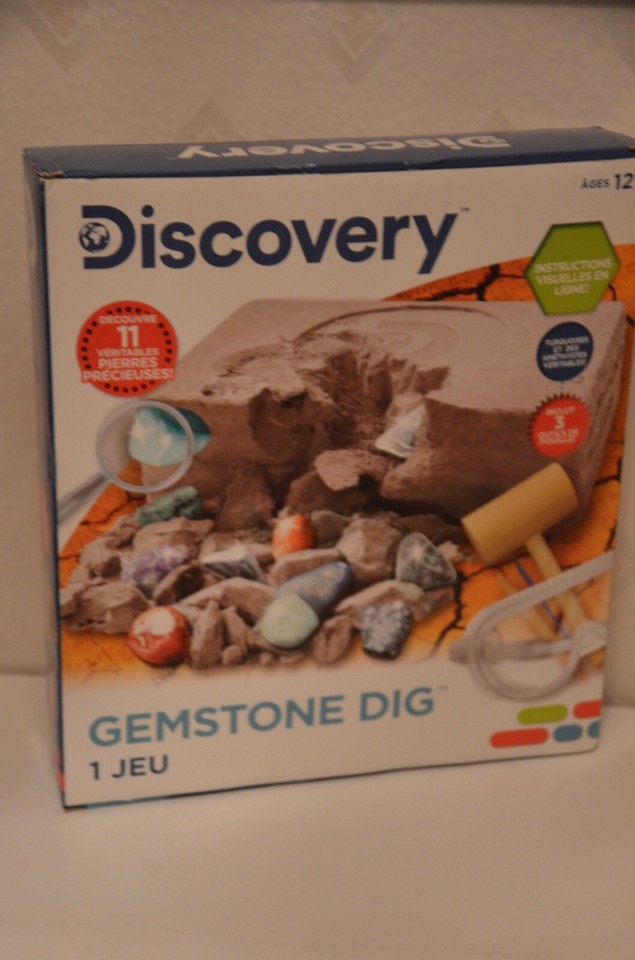 Discovery Gemstone Dig Set, Dig & Discover 11 Real Gemstones- new in ...