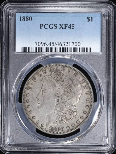 1880-P $1 Morgan Silver Dollar PCGS XF 45