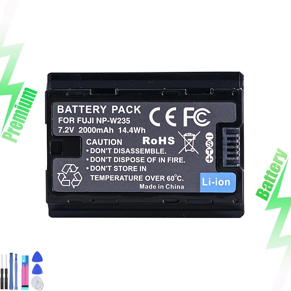 Replacement Battery Pack for Fuji NP-W235 NPW235 BC-W235 BCW235 X-T4 XT4