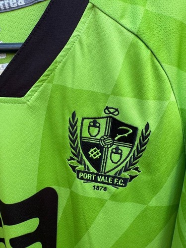 PORT VALE 2020/2021 THIRD FOOTBALL SHIRT JERSEY ERREA L - Picture 3 of 7
