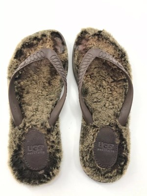 ugg shearling flip flops