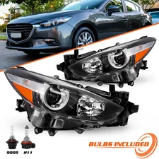 For 2017-2018 Mazda 3 4DR Halogen Projector Headlight Assembly 17-18