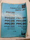 Mitsubishi Forklift Truck Parts List Book Manual Fgc10/15/20/25/30 Fdc20/25/30