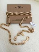coach gold chain strap