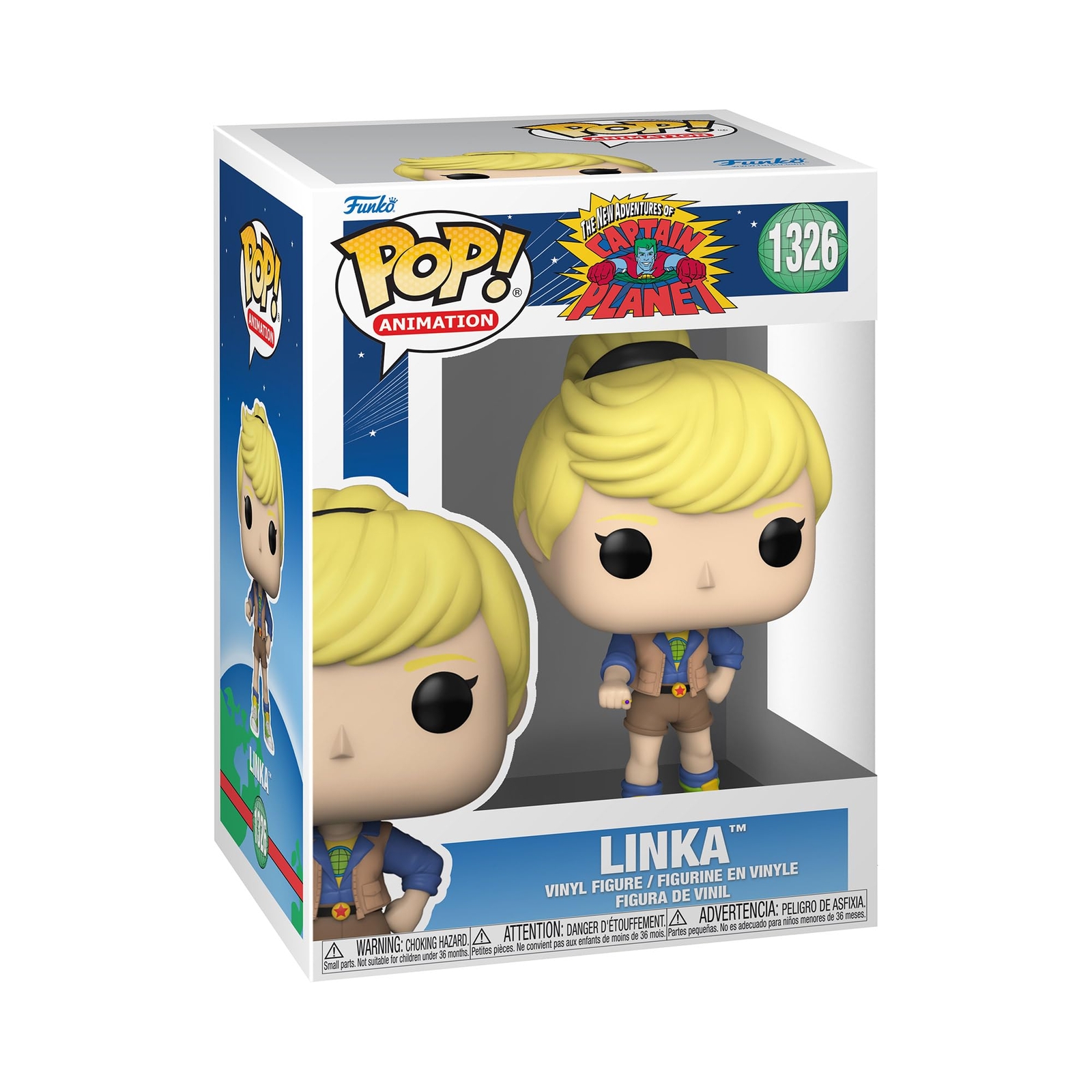 Funko Pop Animation: Captain Planet - Linka - Captain Planet And Th