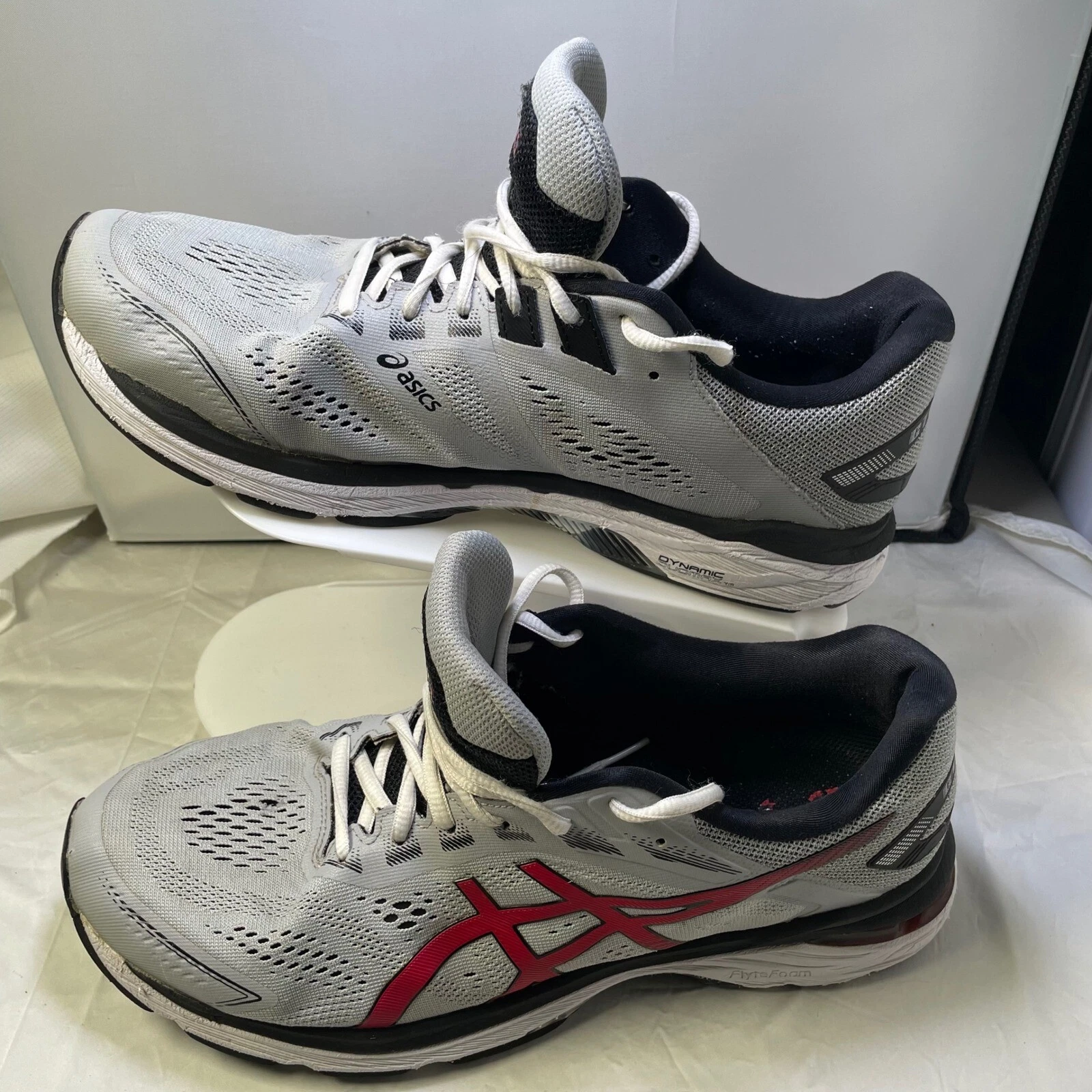 Scarpe da corsa Asics GT 2000 7 sneakers sportive leggere grigio rosso taglia 11