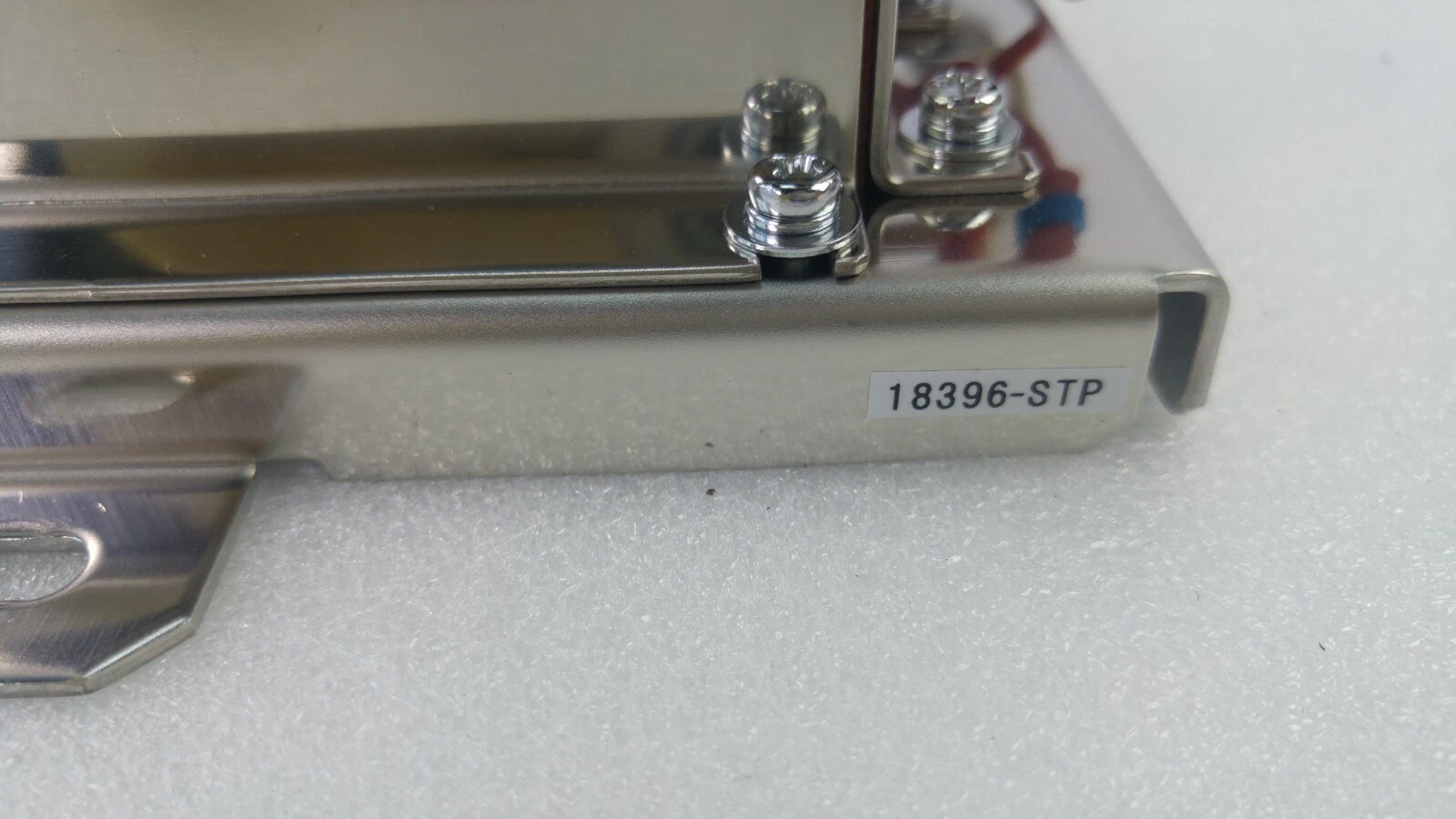 Stainless base plate of the gas box stamped 18396-STP