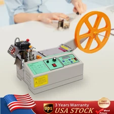 Hot and Cold Strip Cutter Automatic Webbing Tape Textile Ribbon Cutting Machine