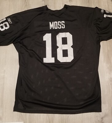 Randy Moss Oakland Raiders Reebok Authentic NFL Jersey Size 60 4XL
