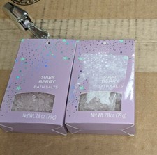 2 Lot Groovi BATH SALTS Sugar Berry 2.8 oz ea NEW Scoop