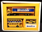 Vintage 1989 Corgi Collection Weetabix Special Edition Boxed Lorry, Bus, & Car