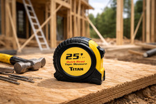 Titan 25 ft x 1 in Quick-Read Tape Measure – Easy Read Blade – New in Package
