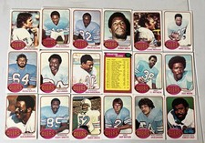 1976 TOPPS FOOTBALL HOUSTON OILERS 18 CARD TEAM SET BILLY JOHNSON BUBBA SMITH