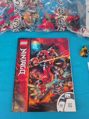Lego Ninjago Fire Stone Mech 100% COMPLETO (71720) con CAJA E INSTRUCCIONES - Imagen 2 de 11