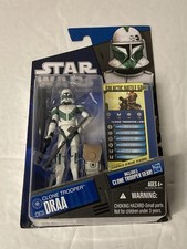 Star Wars The Clone Wars Clone Trooper Draa CW35 Action Figure Hasbro 2010 Gear