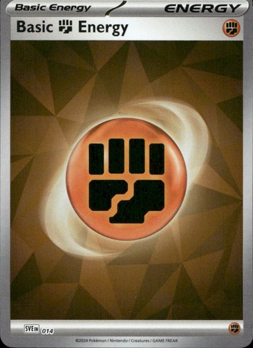 Basic Fighting Energy 014 SVE Scarlet & Violet Energies Holo C NM