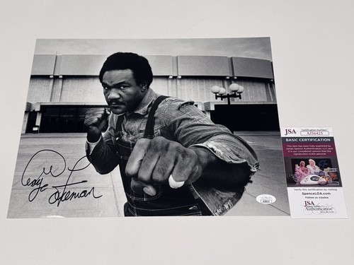 GEORGE FOREMAN Signed Boxing 11x14 Photo COA JSA Autograph Authentic Seal - Picture 1 of 5