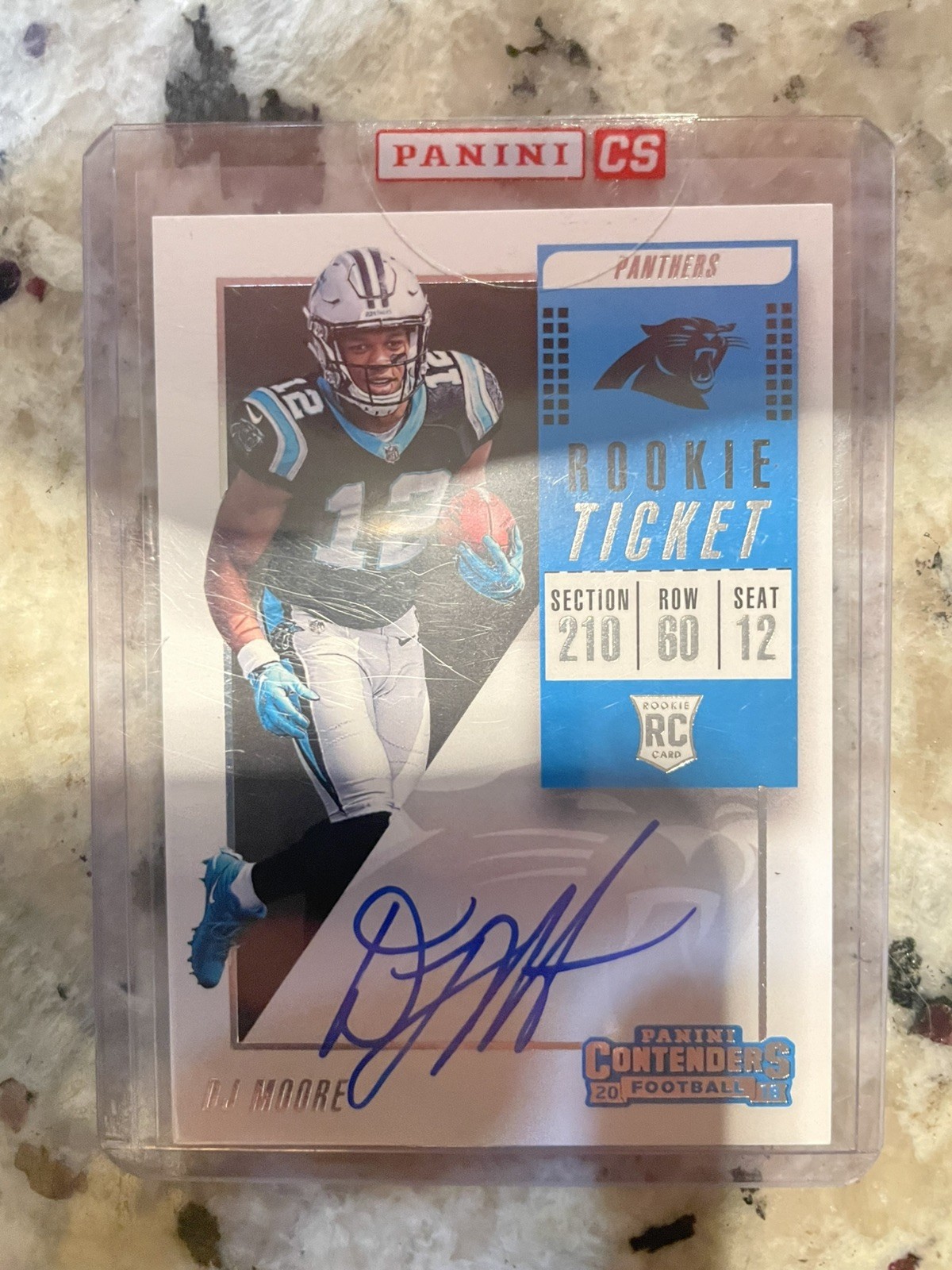2018 Panini Contenders Rookie Ticket RPS DJ Moore #107 Rookie Auto RC