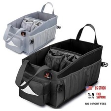 Car Seat and Trunk Organizer, SUV Front or Back Seat Storage - Passenger Black