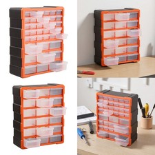 18/39 Multi Drawers Parts Storage Cabinet Unit Organiser Home Garage Tools Box