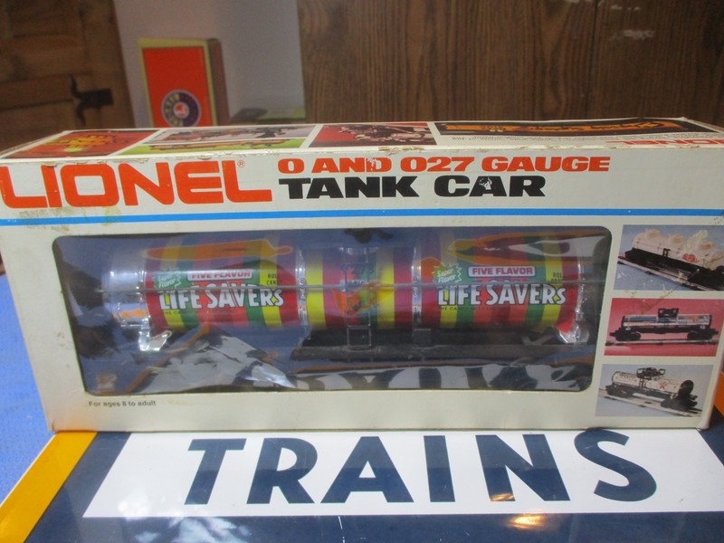 Vintage Lionel No. 6-9278 Life Savers Single Dome Tank Car O Gauge EX W/Box