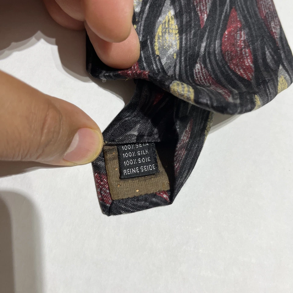 Corbata vintage Louis Roth para hombre / 59" pulgadas / 100% seda hecha en Italia C-4 Foto 3 de 4