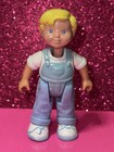 FISHER PRICE Loving Family Dollhouse BLOND BOY BLUE Overalls 1993 SON — photo 1