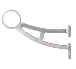 Kegworks Bar Mount Foot Rail Brackets - Brushed Stainless Steel