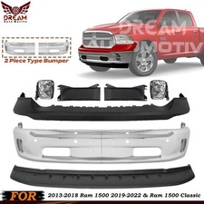 Front Bumper Chrome Kit For 2014-2018 Ram 1500 & 2019-2022 Ram 1500 Classic