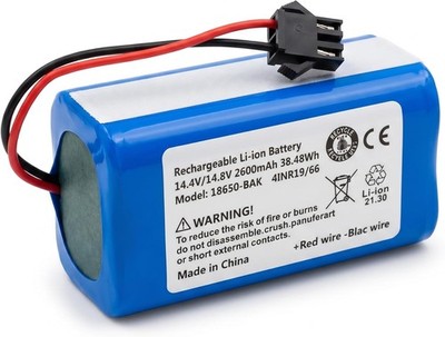 14.4V 2600mAh Replacement Battery for Ionvac SmartClean 2000 Robovac 7687 7688