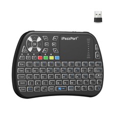 Bluetooth Mini Keyboard with Touchpad, 2.4G Mini Wireless Keyboard and with I...