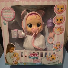 Cry Babies Newborn Coney - Deluxe Interactive Newborn Doll with A Smart Bracelet