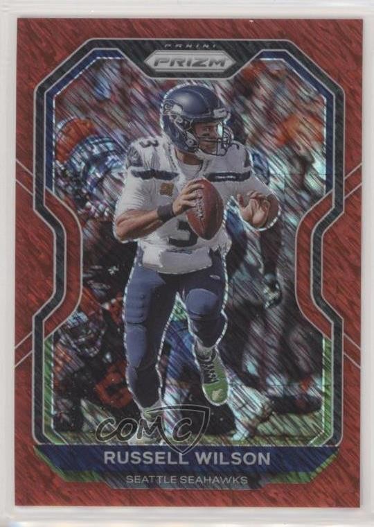 2020 Panini Prizm FOTL FOTL Red Shimmer Prizm /35 Russell Wilson #294