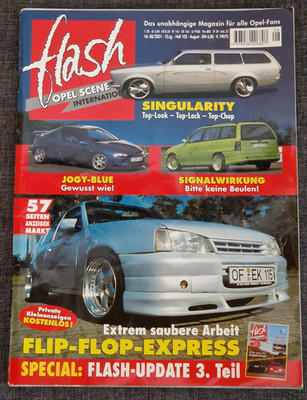 Flash - Opel Scene International 8/2001 August - Inkl. Poster