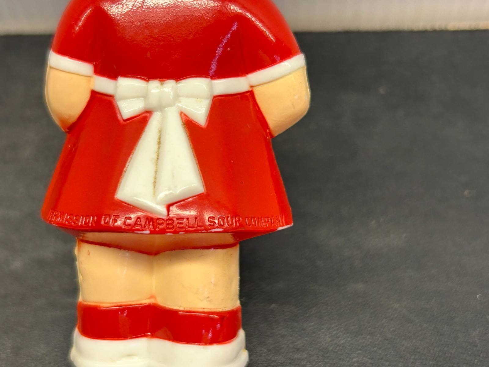 🧂 Campbell Soup Kids Salt & Pepper Shakers~4.25” Tall~Plastic~w/Stoppers~1950's