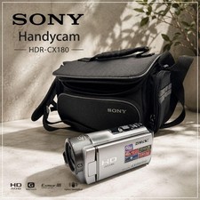 Operation confirmed SONY Handycam HDR CX180 with many accessories